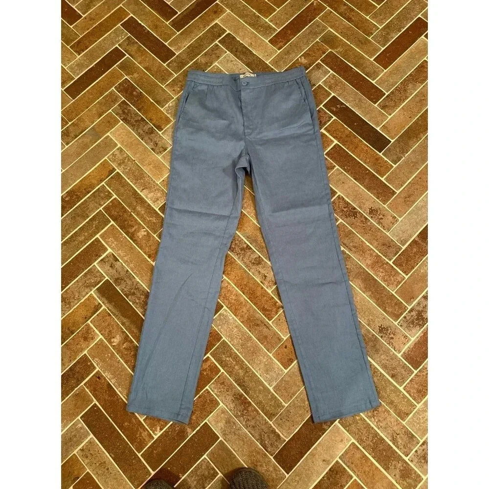 Bugatchi Men’s Regular Fit Blue Pants‎ size M EUC